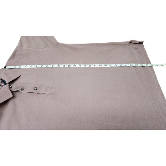 Vintage 1990's American Outpost Short Sleeve Brown Polo Men's Size Small - Picture 5 of 8